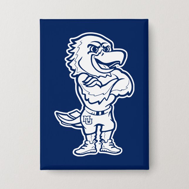 Marquette Golden Eagles Mascot Design Button (Front)