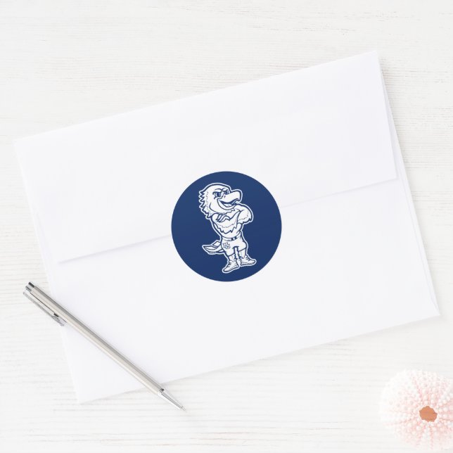 Marquette Golden Eagles Mascot Design Classic Round Sticker (Envelope)