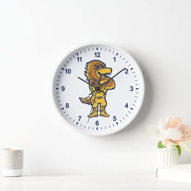 Marquette Golden Eagles Mascot Design Clock (Home)