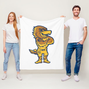 Marquette Golden Eagles Mascot Design Fleece Blanket