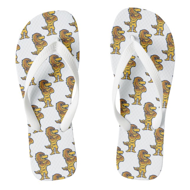 Marquette Golden Eagles Mascot Design Flip Flops (Footbed)