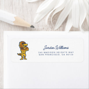 Marquette Golden Eagles Mascot Design Label