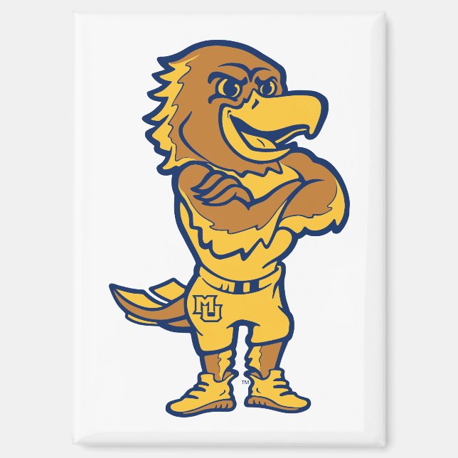 Marquette Golden Eagles Mascot Design Magnet (Front)