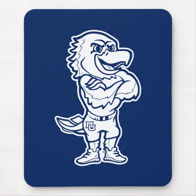 Marquette Golden Eagles Mascot Design Mouse Pad (Front)
