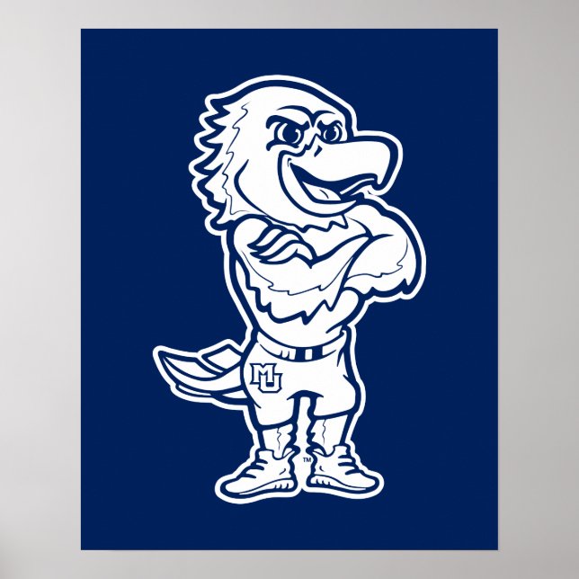 Marquette Golden Eagles Mascot Design Poster (Front)