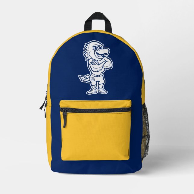 Marquette Golden Eagles Mascot Design Printed Backpack (Front)