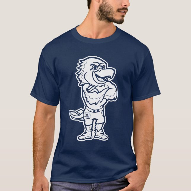 Marquette Golden Eagles Mascot Design T-Shirt (Front)