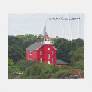Marquette Harbor Lighthouse blanket