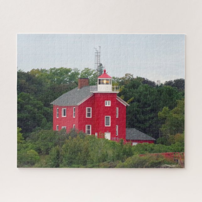 Marquette Harbor Lighthouse Jigsaw Puzzle (Horizontal)