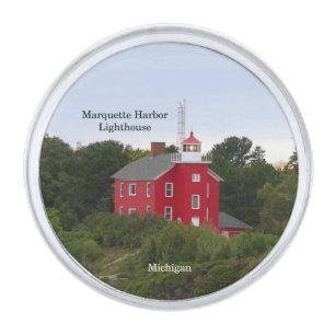 Marquette Harbor Lighthouse lapel pin