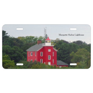 Marquette Harbor Lighthouse license plate