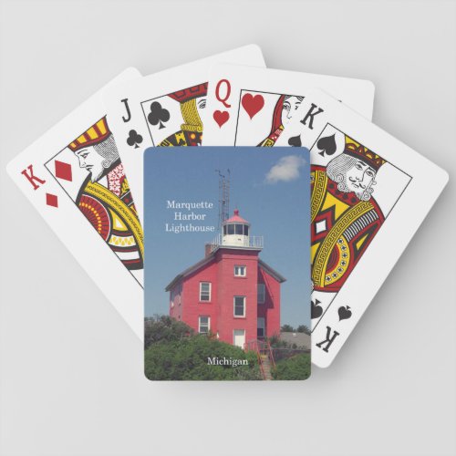 Marquette Harbor Lighthouse playing cards