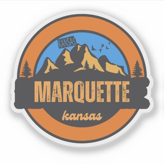 Marquette, Kansas Sticker (Front)