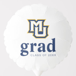 Marquette MU Interlocking Logo Graduation Balloon