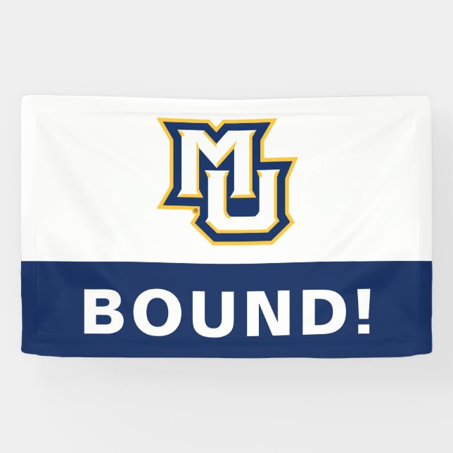 Marquette MU Interlocking Logo Graduation Banner (Horizontal)