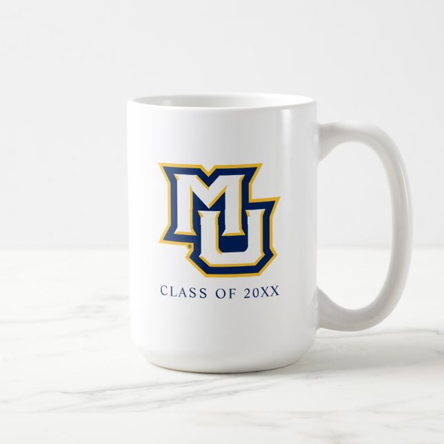 Marquette MU Interlocking Logo Graduation Coffee Mug (Right)