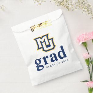 Marquette MU Interlocking Logo Graduation Favor Bag