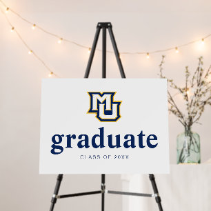 Marquette MU Interlocking Logo Graduation Foam Board