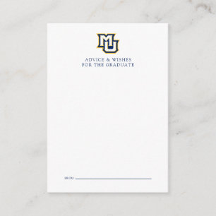 Marquette MU Interlocking Logo Graduation Note Card