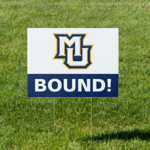 Marquette MU Interlocking Logo Graduation Sign