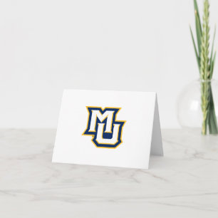 Marquette MU Interlocking Logo Graduation Thank You Card