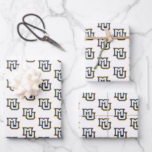 Marquette MU Interlocking Logo Graduation Wrapping Paper Sheets