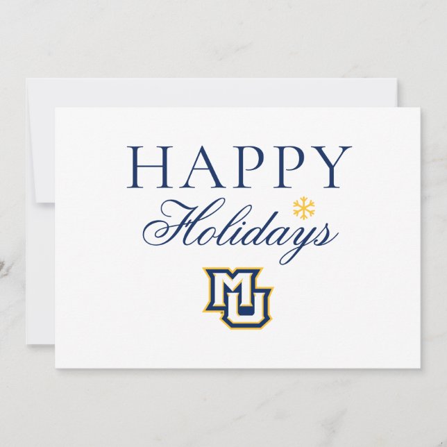 Marquette MU Interlocking Logo Holiday (Front)