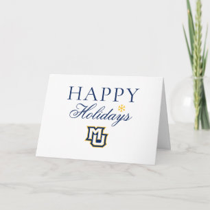 Marquette MU Interlocking Logo Holiday Card