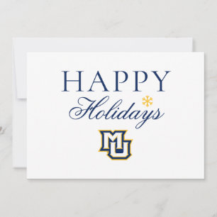 Marquette MU Interlocking Logo Holiday Card