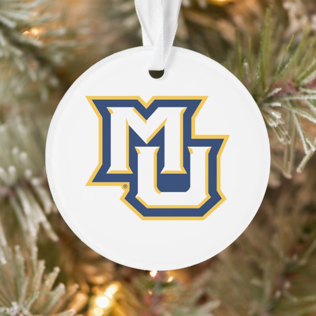 Marquette MU Interlocking Logo Holiday Ornament (Tree)