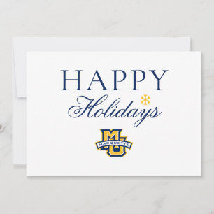 Marquette MU Logo with Wordmark Holiday Card