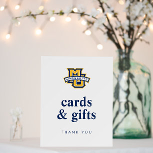 Marquette MU Logo Wordmark Graduation Foam Board