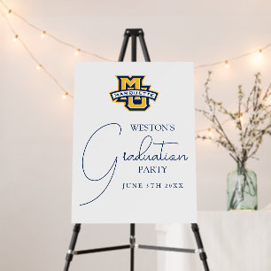 Marquette MU Logo Wordmark Graduation Foam Board