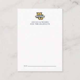 Marquette MU Logo Wordmark Graduation Note Card