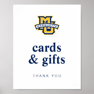 Marquette MU Logo Wordmark Graduation Poster