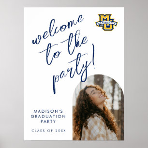 Marquette MU Logo Wordmark Graduation Poster