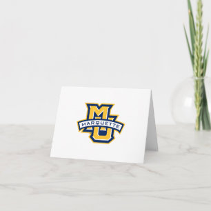 Marquette MU Logo Wordmark Graduation Thank You Card