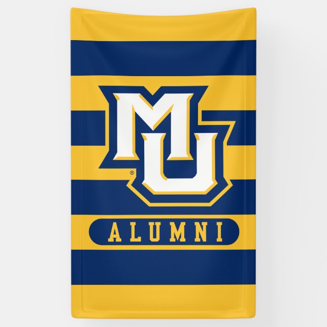 Marquette University Alumni Stripes Banner (Vertical)