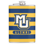 Marquette University Alumni Stripes Flask at Zazzle