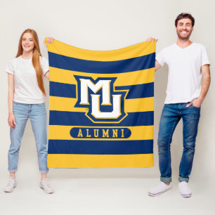 Marquette University Alumni Stripes Fleece Blanket