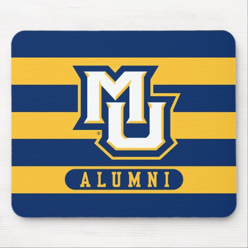 Marquette University Alumni Stripes Mouse Pad