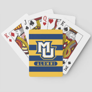 Marquette University Alumni Stripes Poker Cards