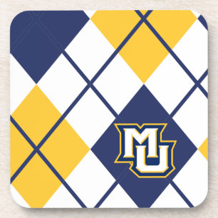 Marquette University Argyle Beverage Coaster
