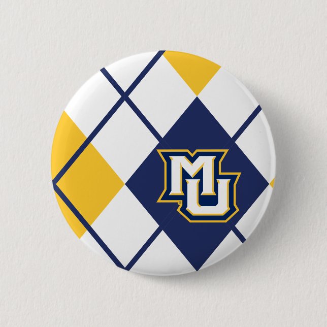 Marquette University Argyle Button (Front)
