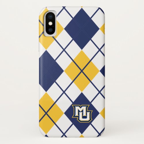 Marquette University Argyle iPhone X Case