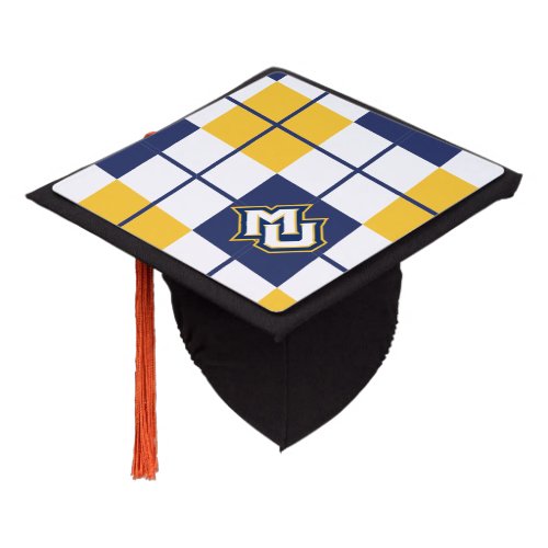 Marquette University Argyle Graduation Cap Topper