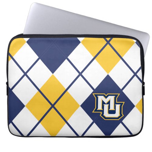 Marquette University Argyle Laptop Sleeve