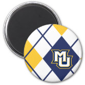 Marquette University Logo Watermark Magnet