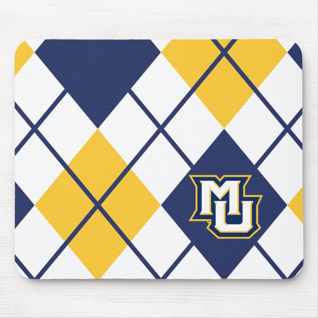 Marquette University Argyle Mouse Pad (Front)