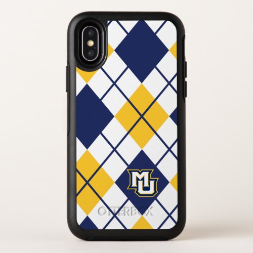 Marquette University Argyle OtterBox Symmetry iPhone XS Case